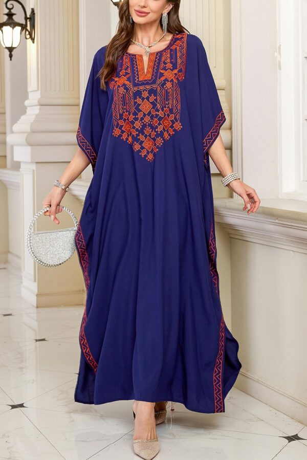 L-Peach Copricostumi Kaftan Donna Parei Beachwear Cotone-4