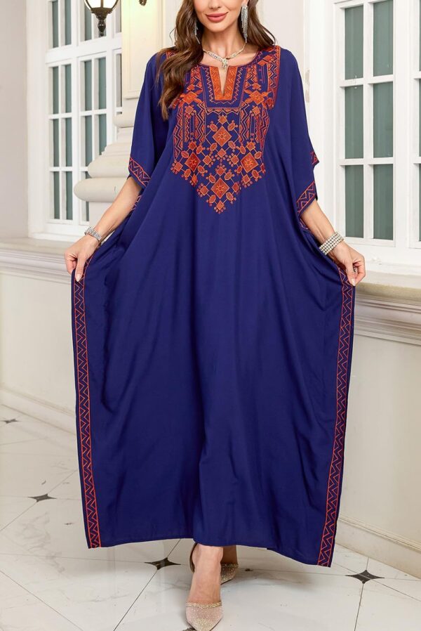 L-Peach Copricostumi Kaftan Donna Parei Beachwear Cotone-5