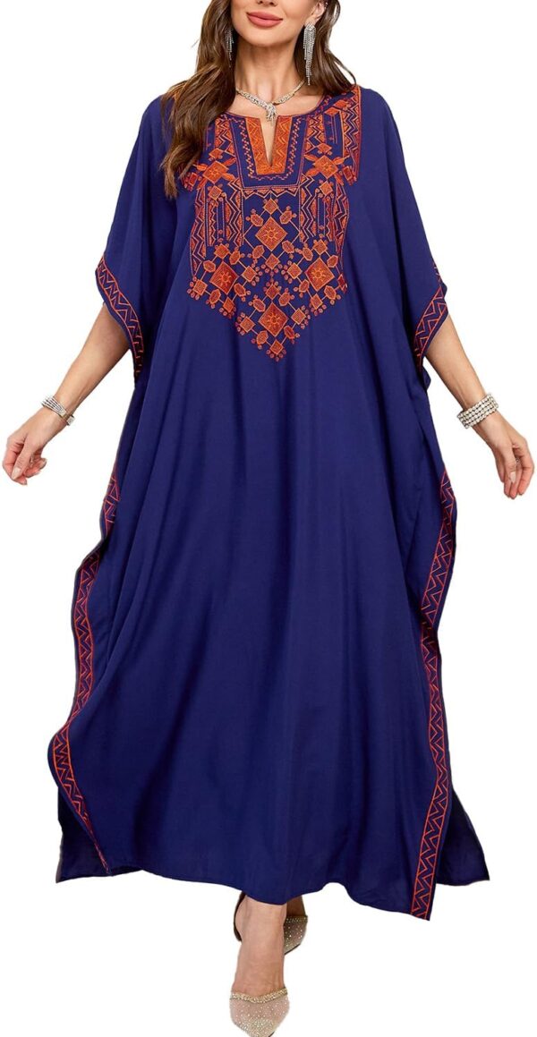 L-Peach Copricostumi Kaftan Donna Parei Beachwear Cotone-0