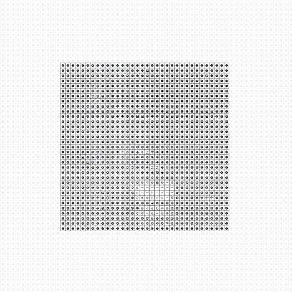 Kit punto croce Maria cotone 14ct 27x40cm avanzato hobby