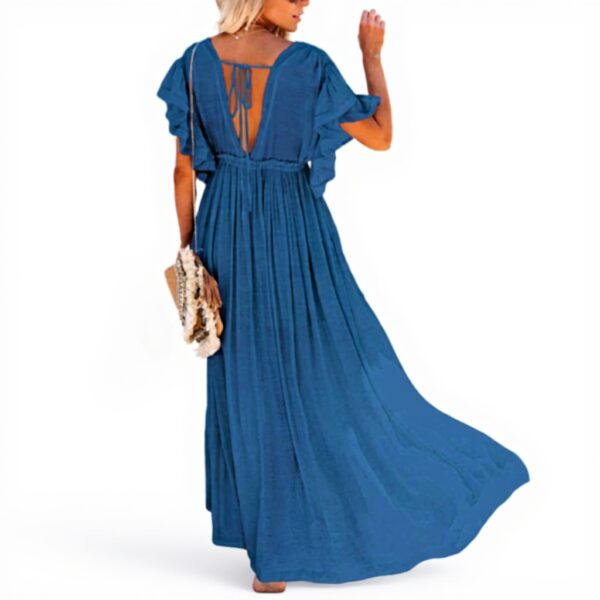 Maxi Vestito Copricostume Caftano Mare Donna COV0244