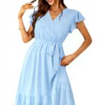 Vestiti Donna Onsoyours Abiti Mare Maxi Dress Boho Blu