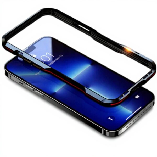 Custodia iPhone metallo ALLUPS antiurto blu mare modelli
