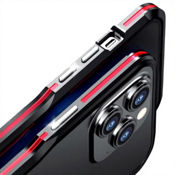 Custodia iPhone metallo ALLUPS antiurto blu mare modelli