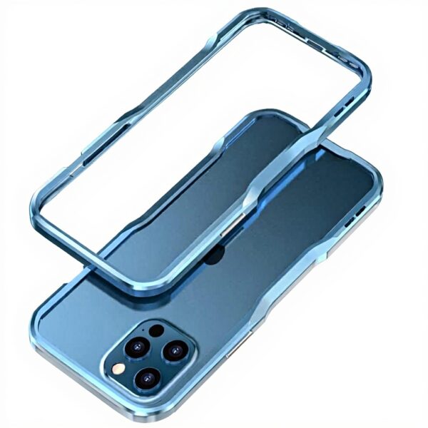 Custodia iPhone metallo ALLUPS antiurto blu mare modelli