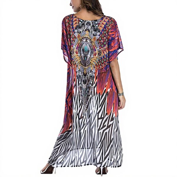 Copricostume Donna Vestito Lungo Trasparente Maxi Dress