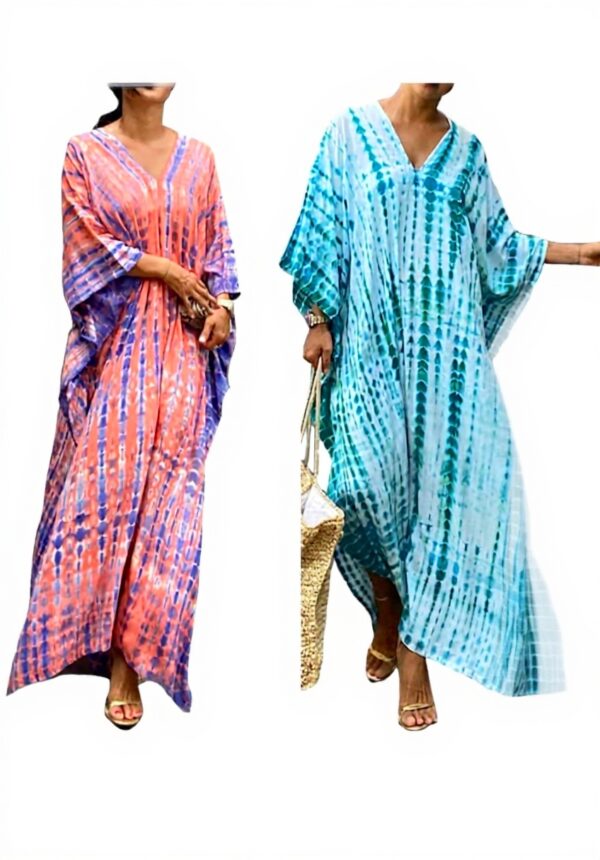 Copricostume Donna Caftano Vestito Lungo Mare Boho Chic