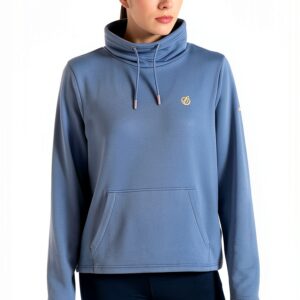 Dare 2b Felpa Donna Collo Alto Poliestere Riciclato Nero Blu-0